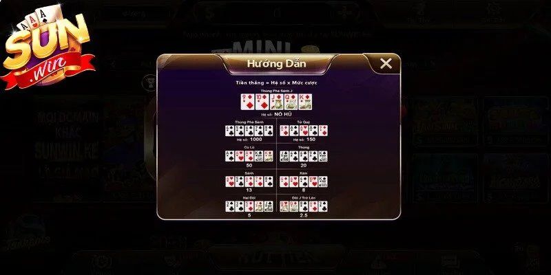 Luật Chơi Mini Poker Sunwin Chi Tiết Cho Người Mới